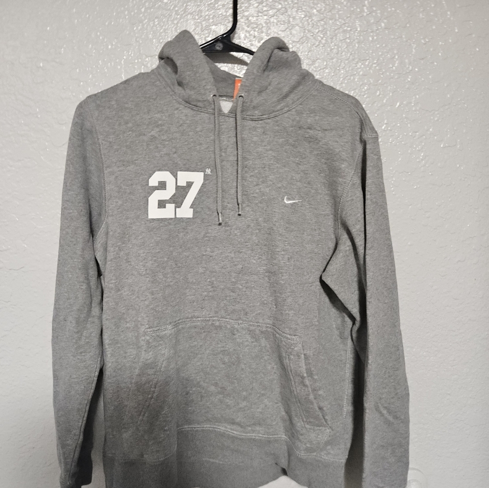 Nike Gray Hoodie with White Accents